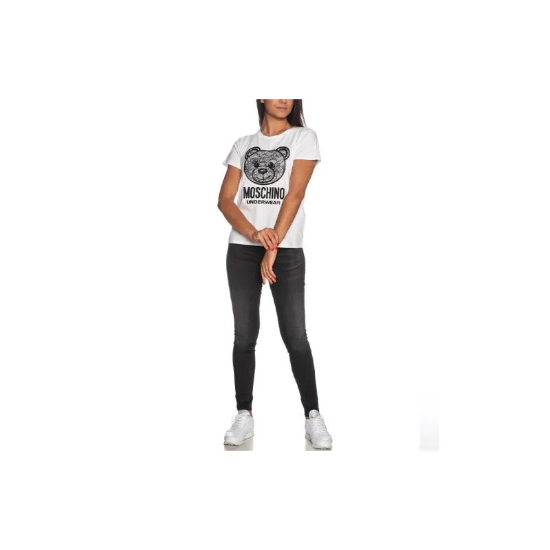 MOSCHINO SS21 T Shirt Women's White-2