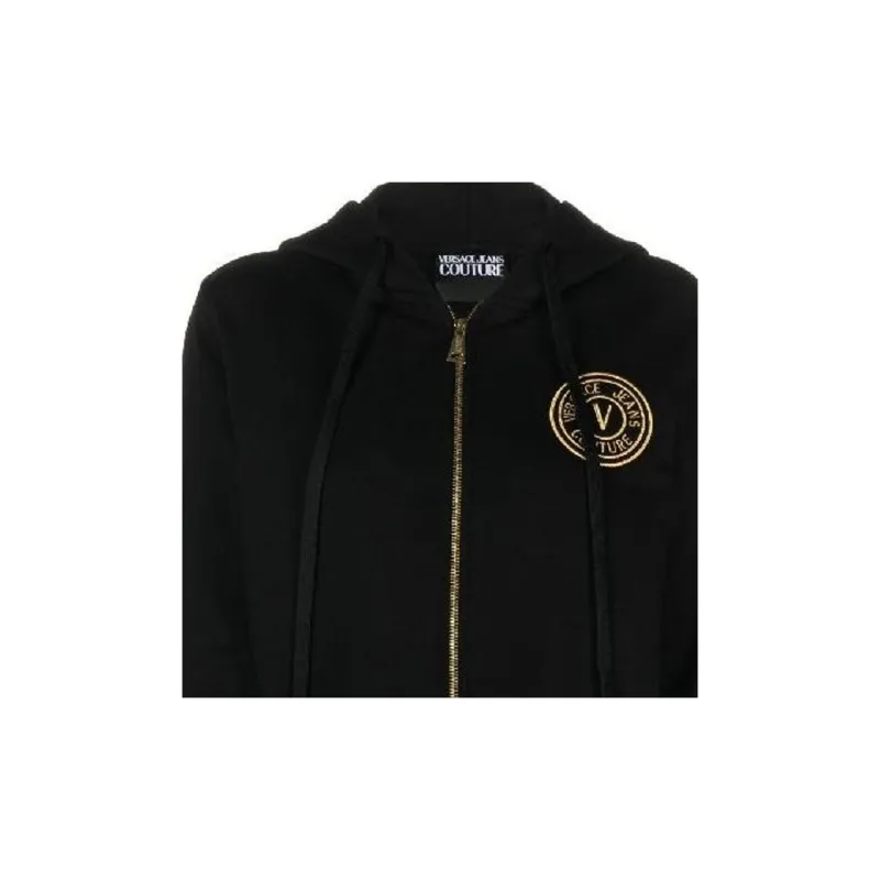 VERSACE JEANS COUTURE Logo embroidered Cotton Hoodie-4