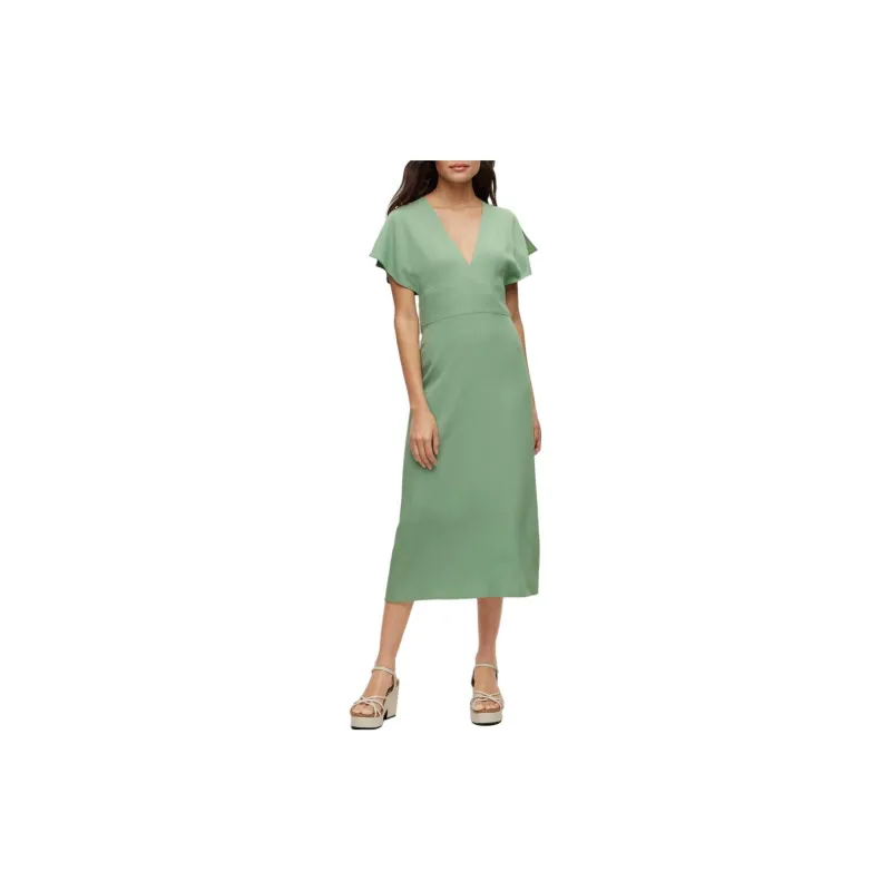 HUGO BOSS Short Sleeved V Neck Dress-1