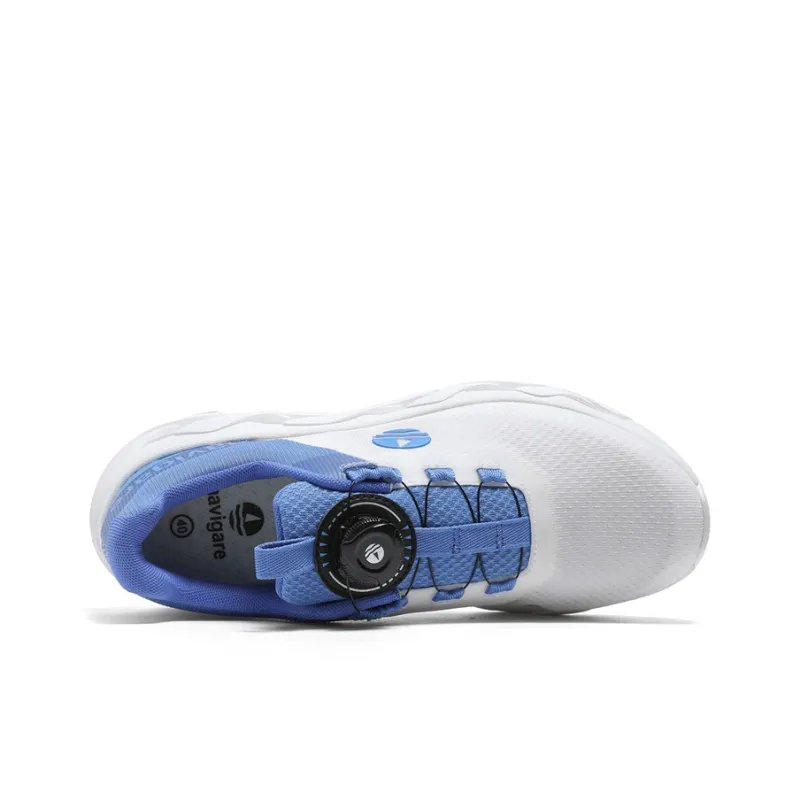 NAVIGARE Trendy Jogger Running Shoes Women's Low Top White, Blue-4