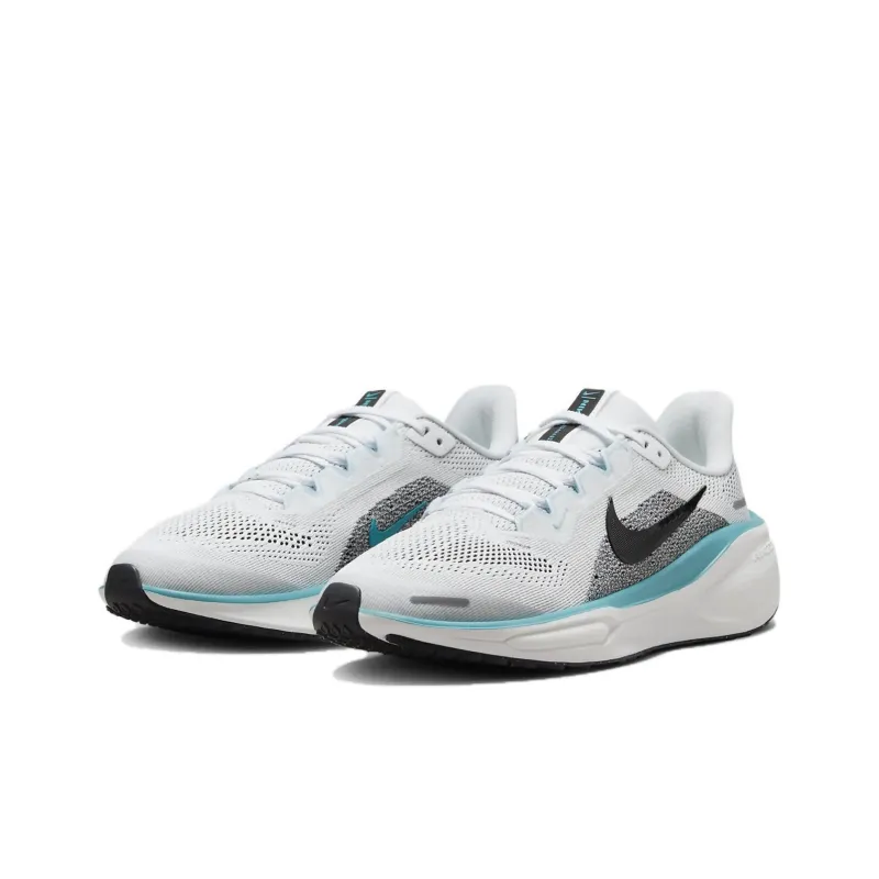 Nike Pegasus 41 Shock Absorbers Low Top Kids' Running Shoes White Black Unisex-2