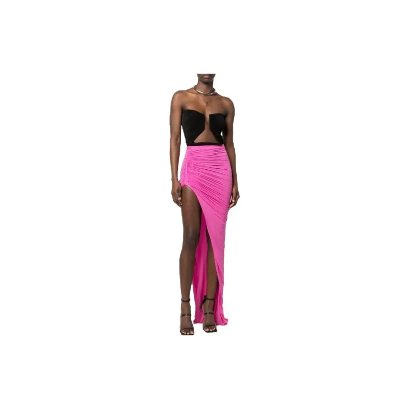 RICK OWENS Asymmetric Maxi Skirt-1