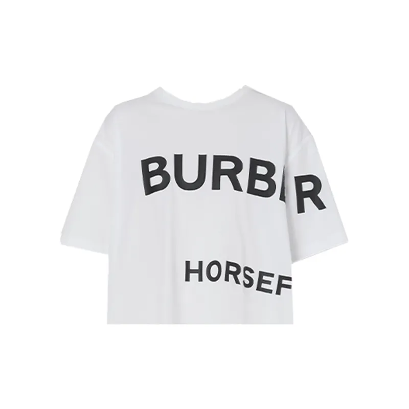 Burberry Horseferry Print T shirt White/Black-5
