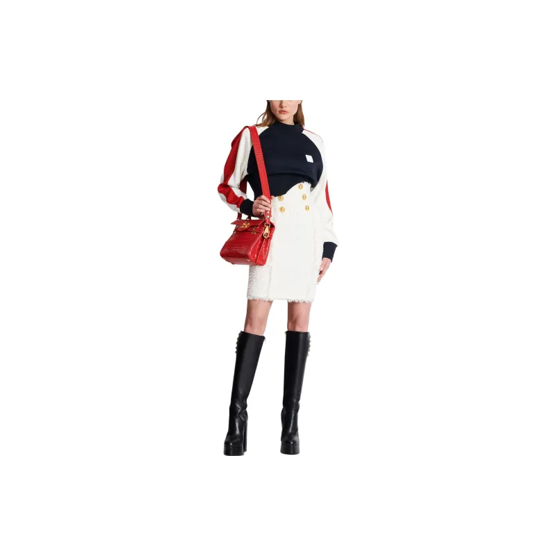 BALMAIN Tweed Pencil Skirt-1
