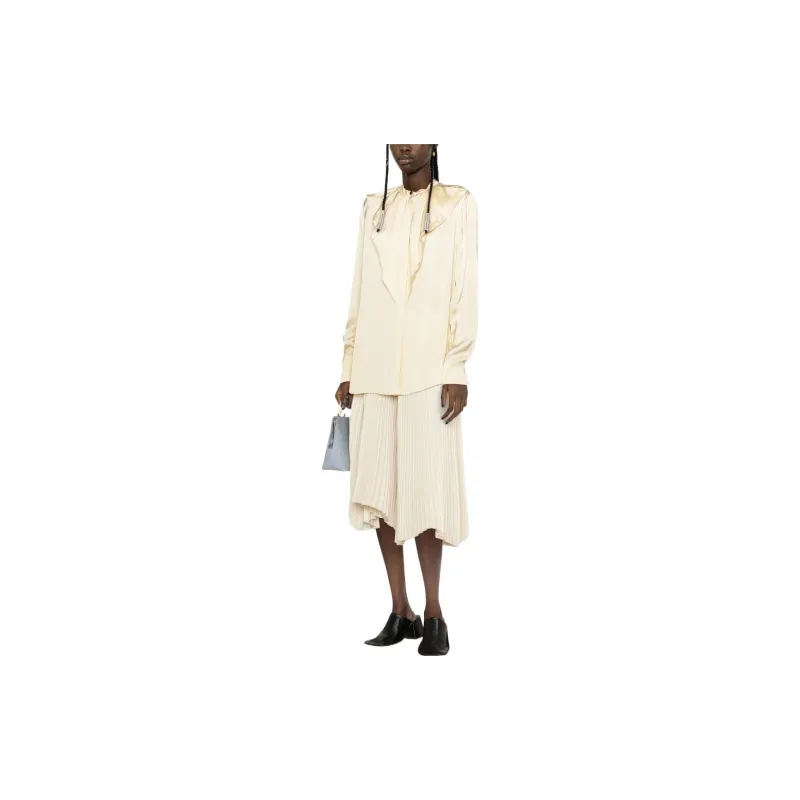 JIL SANDER Ruffled Crewneck Blouse-3