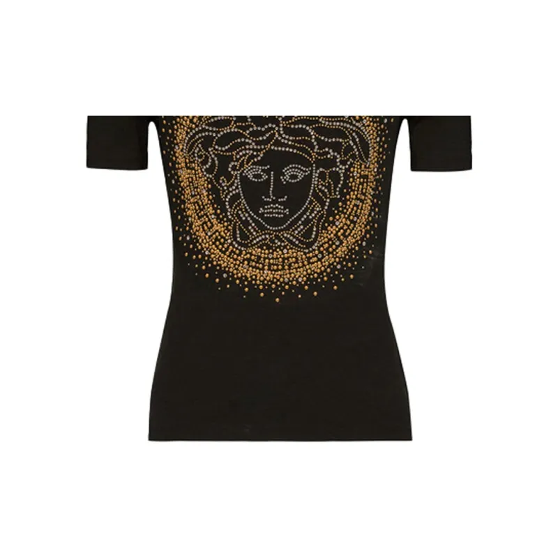 VERSACE SS21 Regular T Shirt Women's Black-3