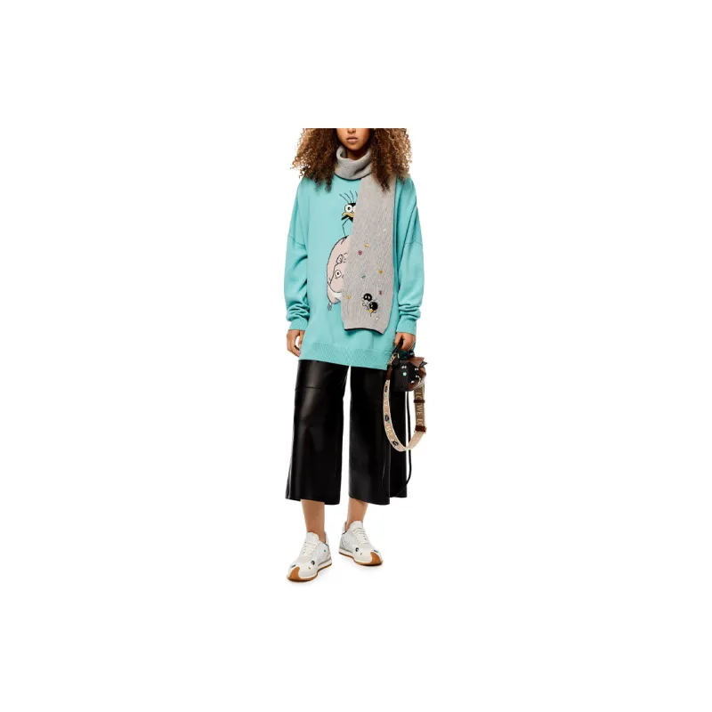 LOEWE Spirited Away SS22 Sweater Women's Turquoise-1