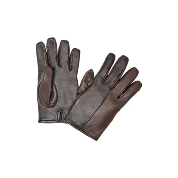 FENDI Lambskin Gloves Men's Brown