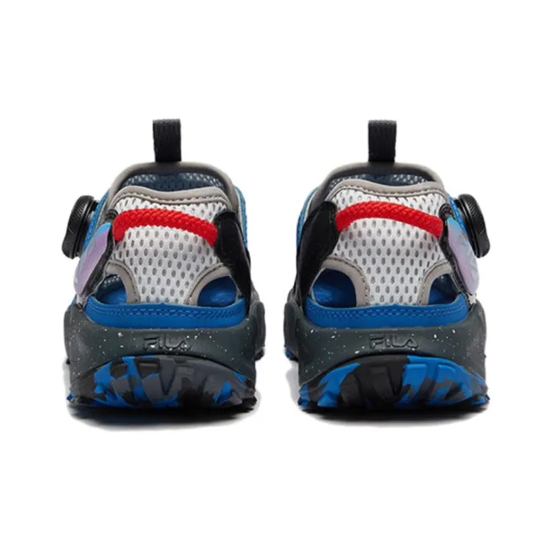 FILA KIDS Slip Resistant And Breathable Children's Sandals Gray Black Unisex-4