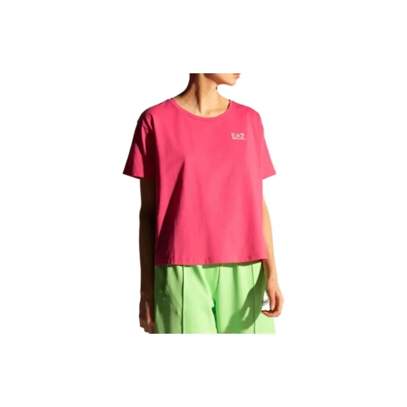 EMPORIO ARMANI EA7 SS23 T Shirt Women's Pink-3