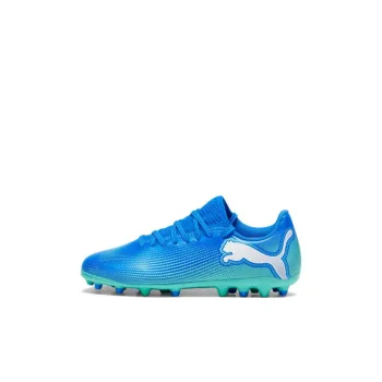 PUMA FUTURE 7 PLAY Anti Slip Wear Resistant Low Top Kids' Soccer Shoes Blue White Kids'