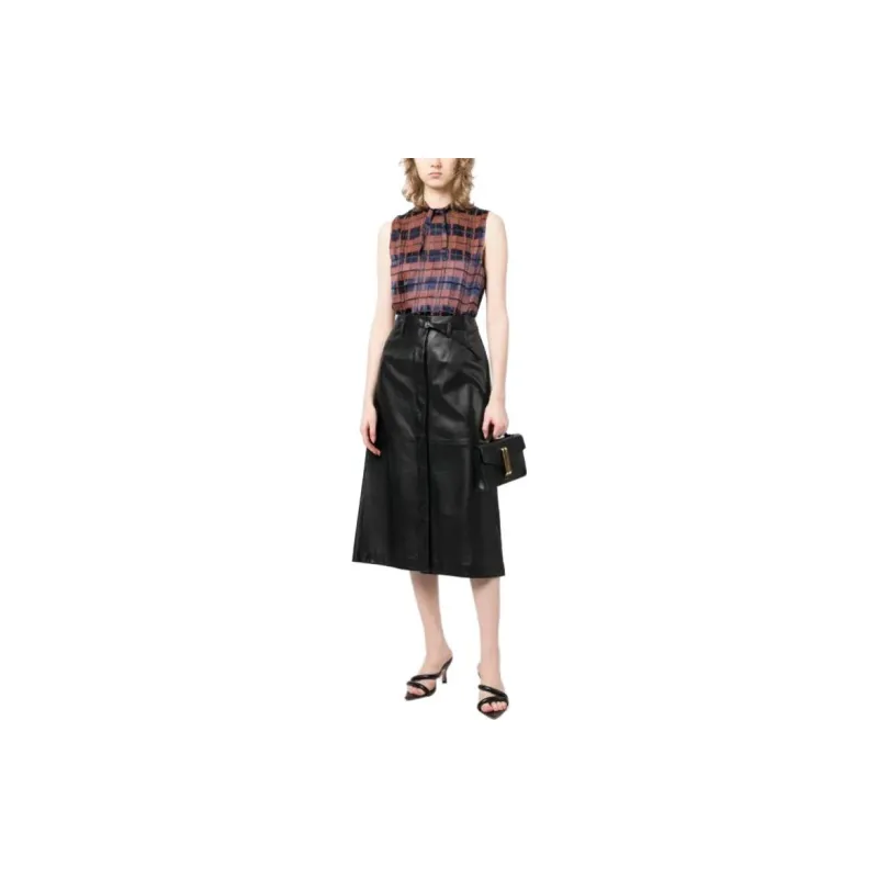 3.1 Phillip Lim Hester Checkered Satin Top-1