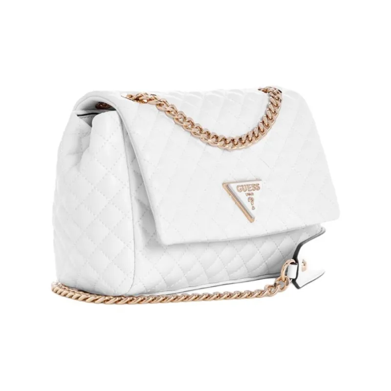 GUESS Polyurethane Portable Crossbody Bag Shoulder Bag Mini Women's White-1