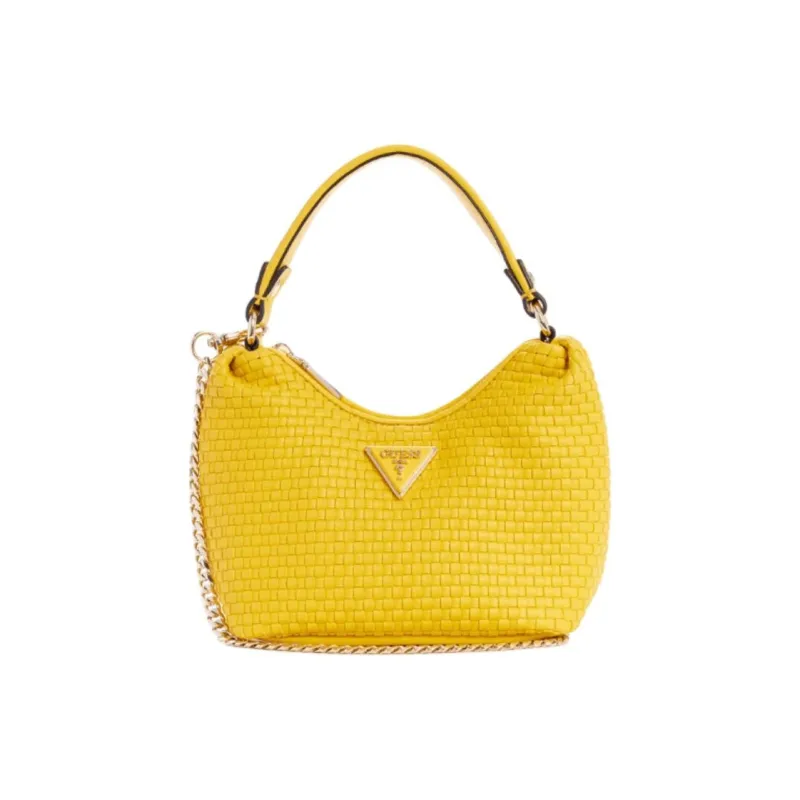 GUESS Polyurethane Shoulder Bag Crossbody Bag Handbag Mini Women's Yellow-0