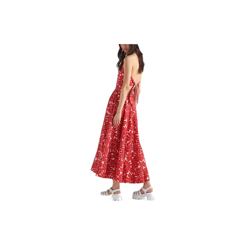 PRADA Sleeveless Dresses Women's Red-1