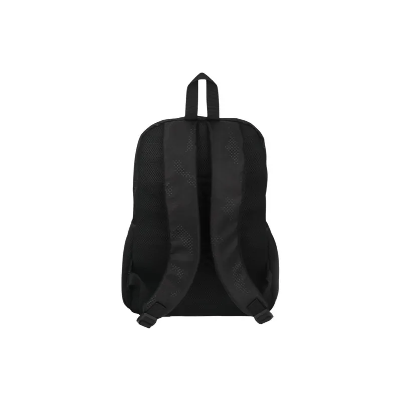 PEAK Twill Composite Fabric Backpack Regular Unisex Zircon Black/Navy Blue-2