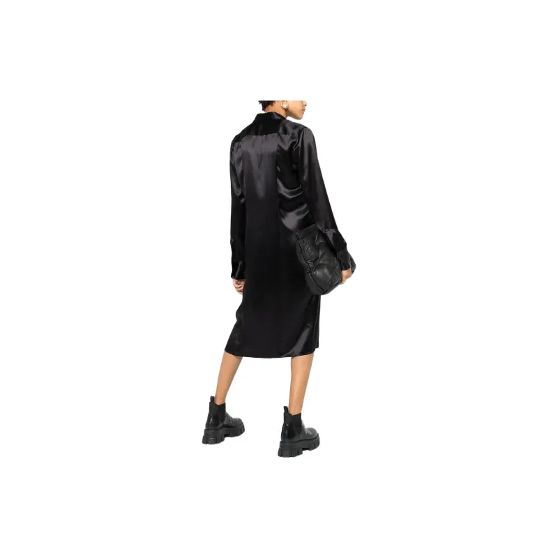 Bottega Veneta Long Sleeved Dresses Women's Black-1