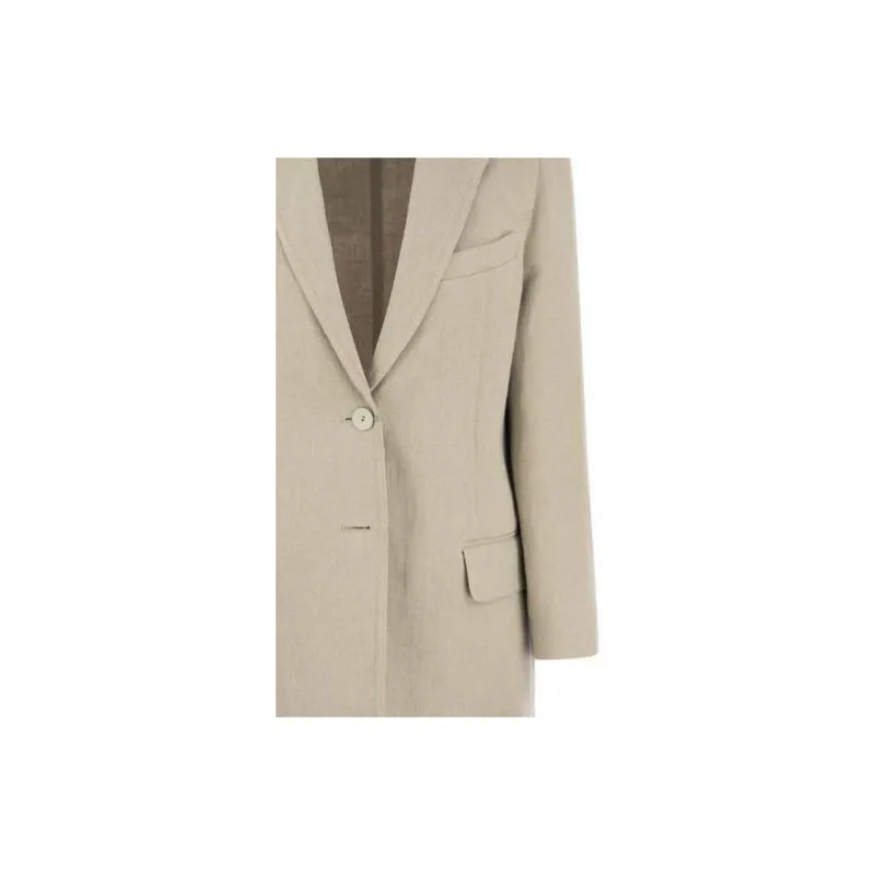 MaxMara Buttoned Long Sleeved Blazer-2