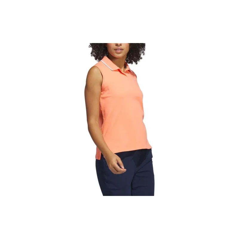 Adidas Polo Shirts Women's Coral Orange-4