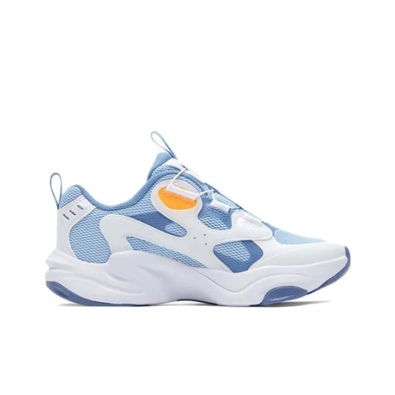 FILA KIDS Abrasion Resistant Rebound Low Top Kids' Running Shoes Blue White Unisex-5