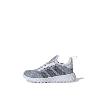 Adidas Neo Kaptir Flow Anti-Slip Wear-Resistant Low-Top Kids' Running Shoes Gray Kids'