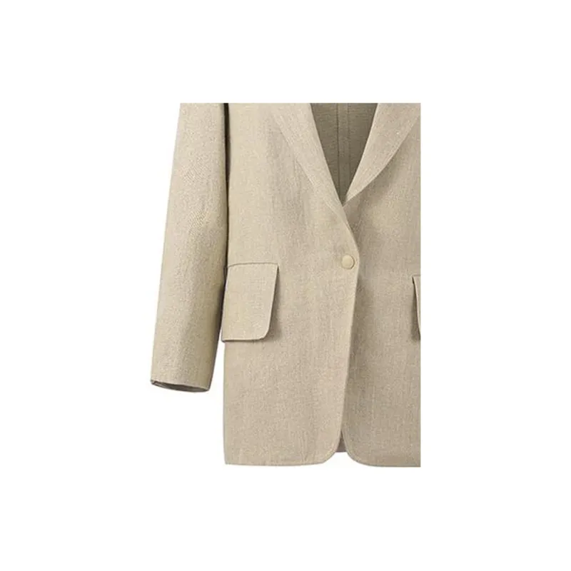 MaxMara Business Suits Women's Linen Sand-3