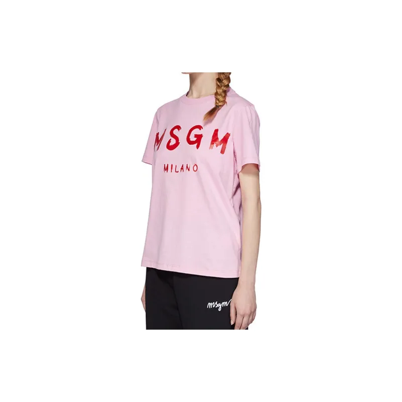 MSGM T Shirts Women's Pink-4