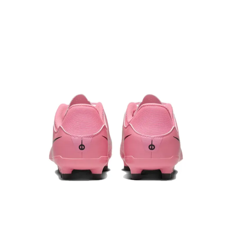 Nike Tiempo Legend 10 Anti Slip Wear Resistant Low Top Kids' Soccer Shoes Pink Black Kids'-3