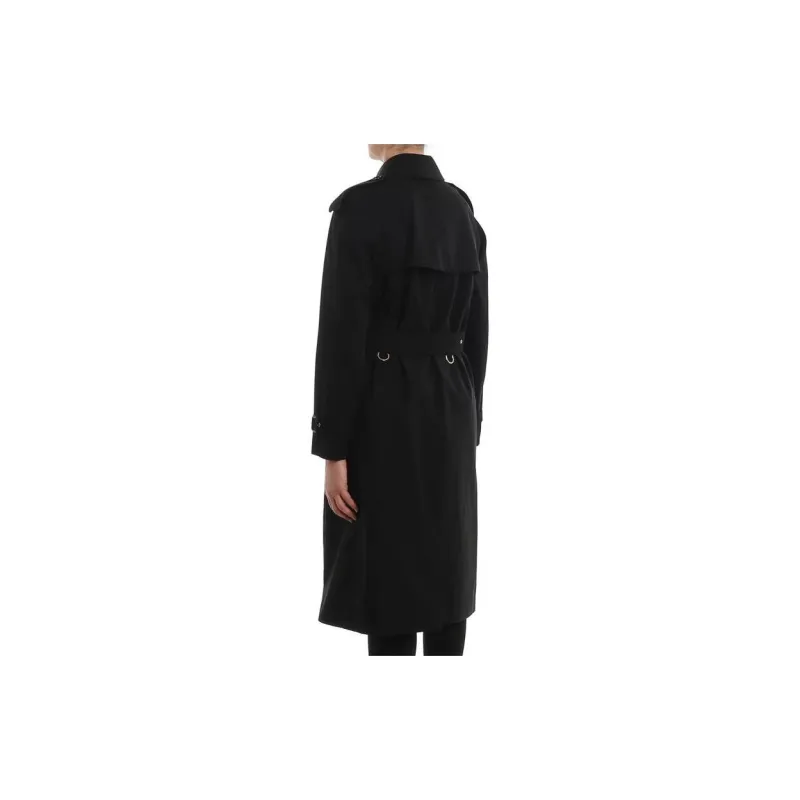 Burberry Trench Coats Women's Black-2