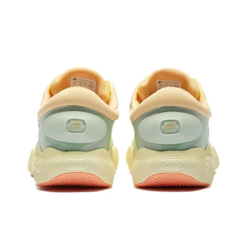 FILA KIDS BOA Anti Slip Wear Resistant Low Top Kids' Training Shoes Yellow Green Unisex-5