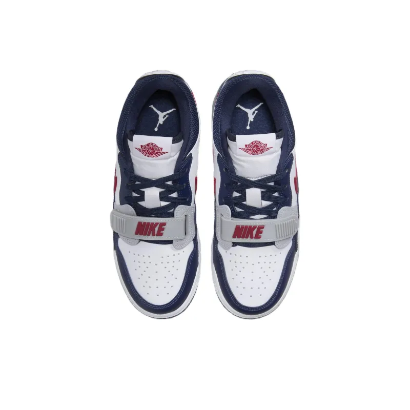 Jordan Legacy 312 Low Top Children's Basketball Shoes White Blue Unisex-2