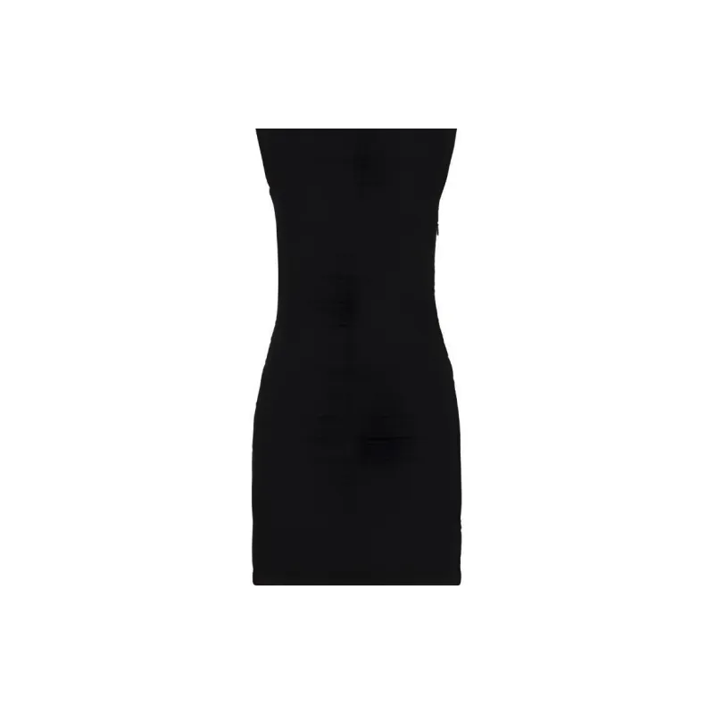 FENDI Sleeveless Dress Women's Black-3