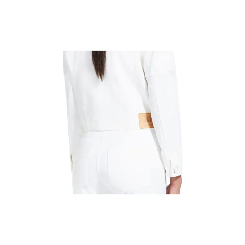 MaxMara Denim Jackets Women's White-3