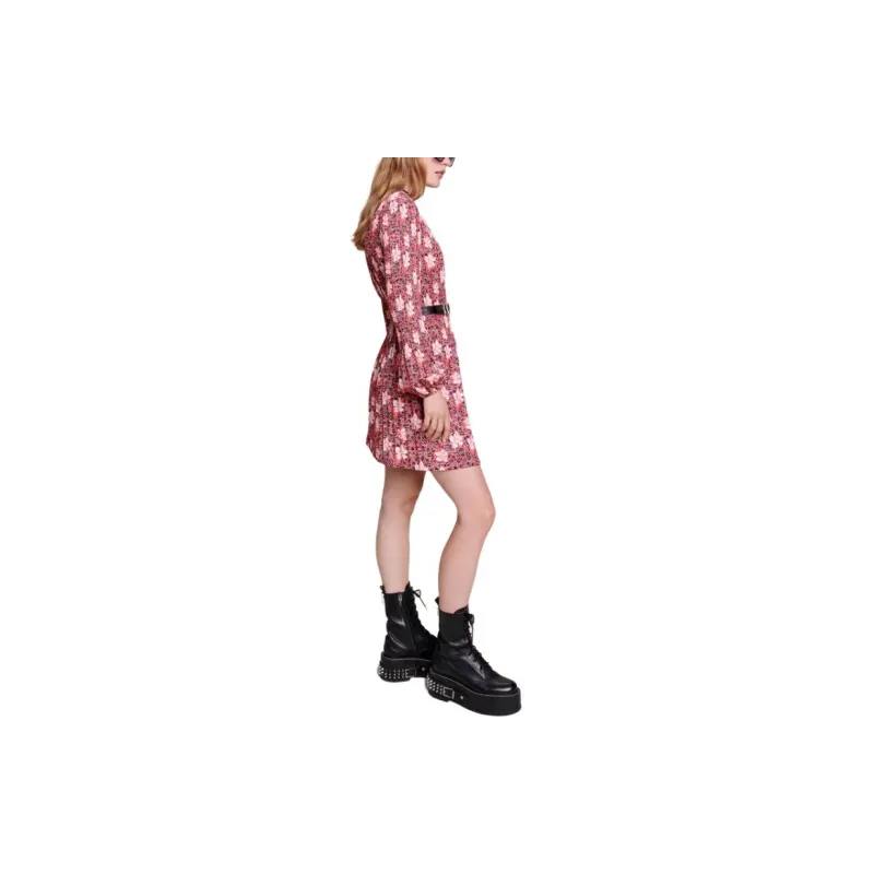 Maje Long-Sleeved Dresses Women's Red-3