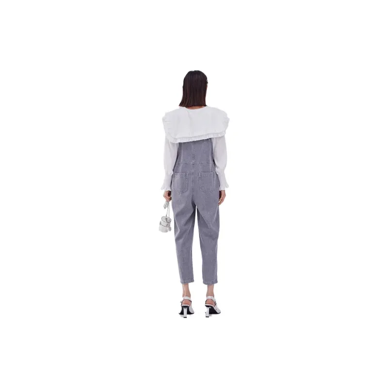 LOFT SHINE Overalls Women's Denim Gray-1
