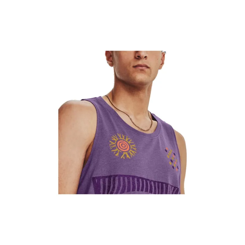 Under Armour Tank Tops Men's Purple-5