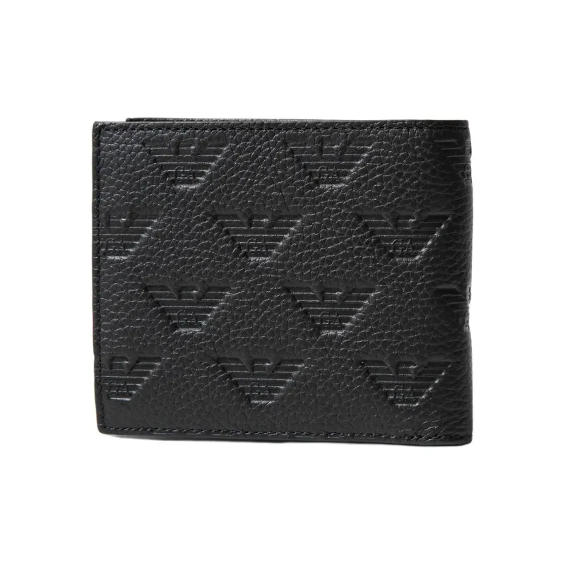 EMPORIO ARMANI Leather Wallet Men's Black-2