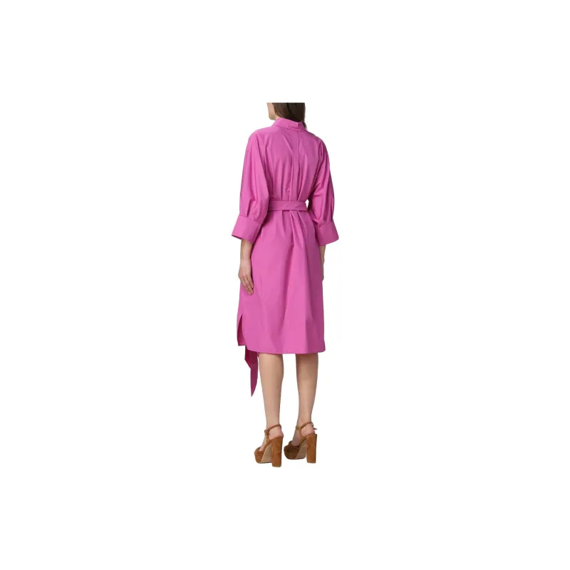 'S MAX MARA SS23 Long Sleeved Dress Women's Rose Red-3