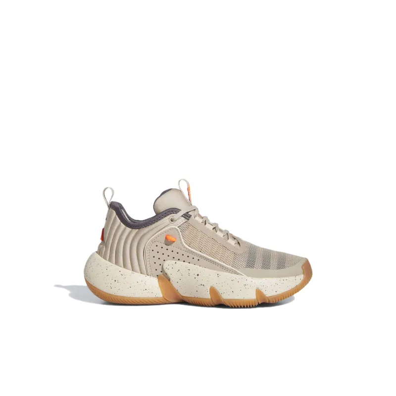 Adidas Originals Anti Slip Wear Resistant Low Top Children's Basketball Shoes Beige Kids'-1