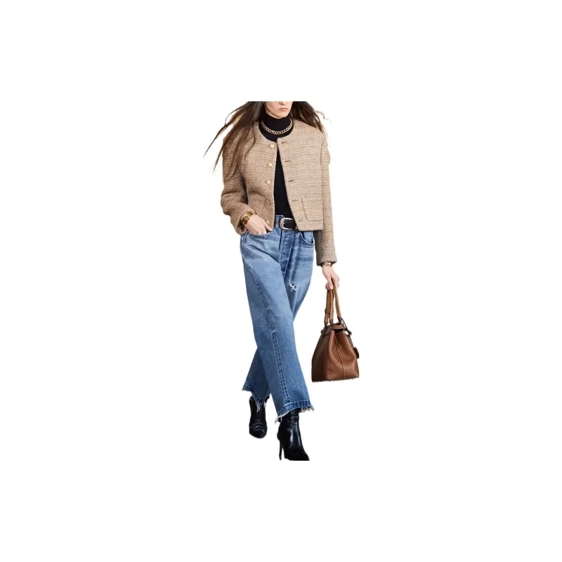 CELINE Chasseur Natural Knitted Natte Jacket Natural-2