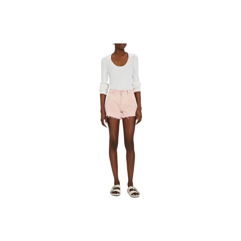 MOTHER Denim Shorts Women's Pink-1