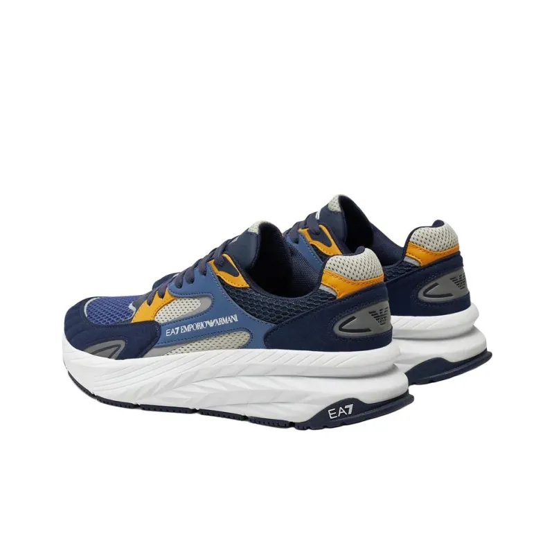 EMPORIO ARMANI EA7 Low Top Casual Shoes Unisex Blue-3