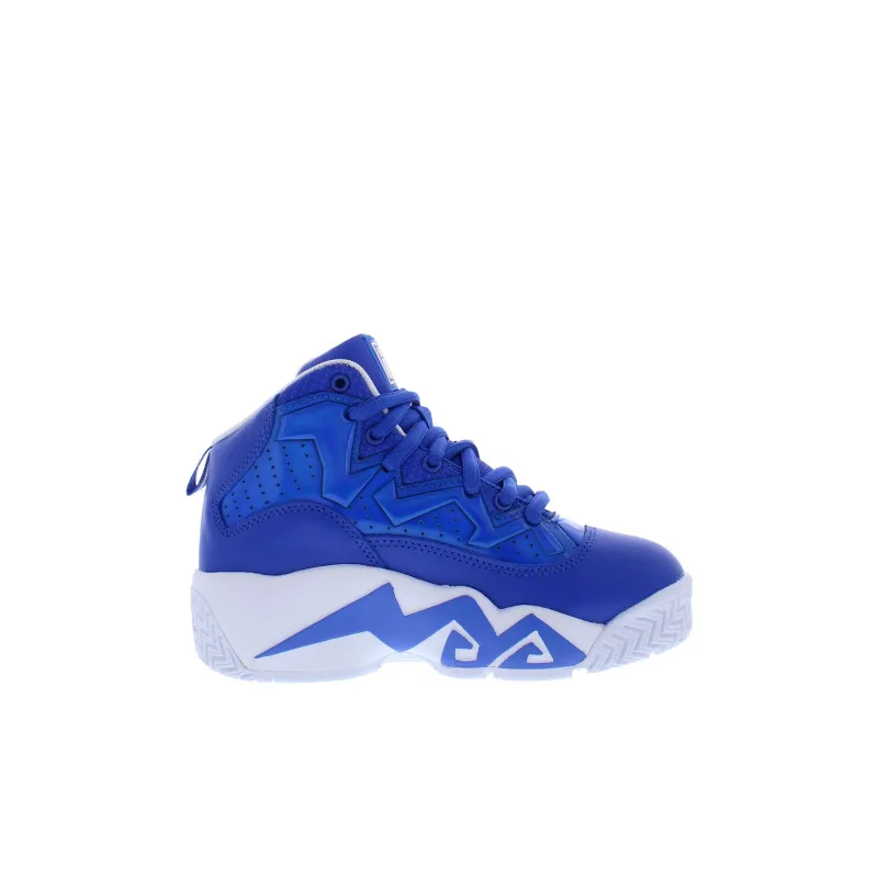 FILA KIDS Abrasion Resistant Breathable Mid Top Children's Basketball Shoes Blue Children Aged 3 7 Years Old-2