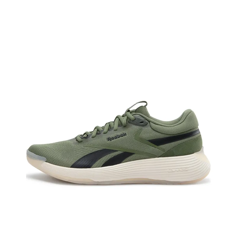 Reebok Wear Resistant Slip Resistant Low Top Running Shoes Unisex Green Black-0