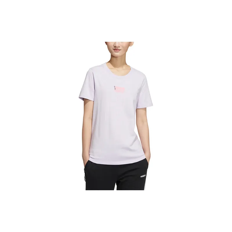 Adidas Neo T Shirt Women's Light Purple-1