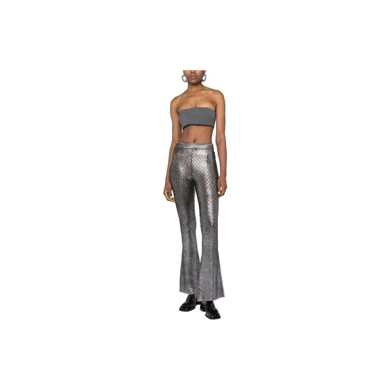 Paco Rabanne All Over Patterned Flared Trousers-1