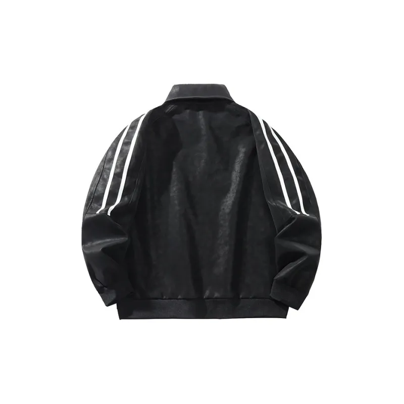 YOSICIL Leather Jacket Unisex Black-1