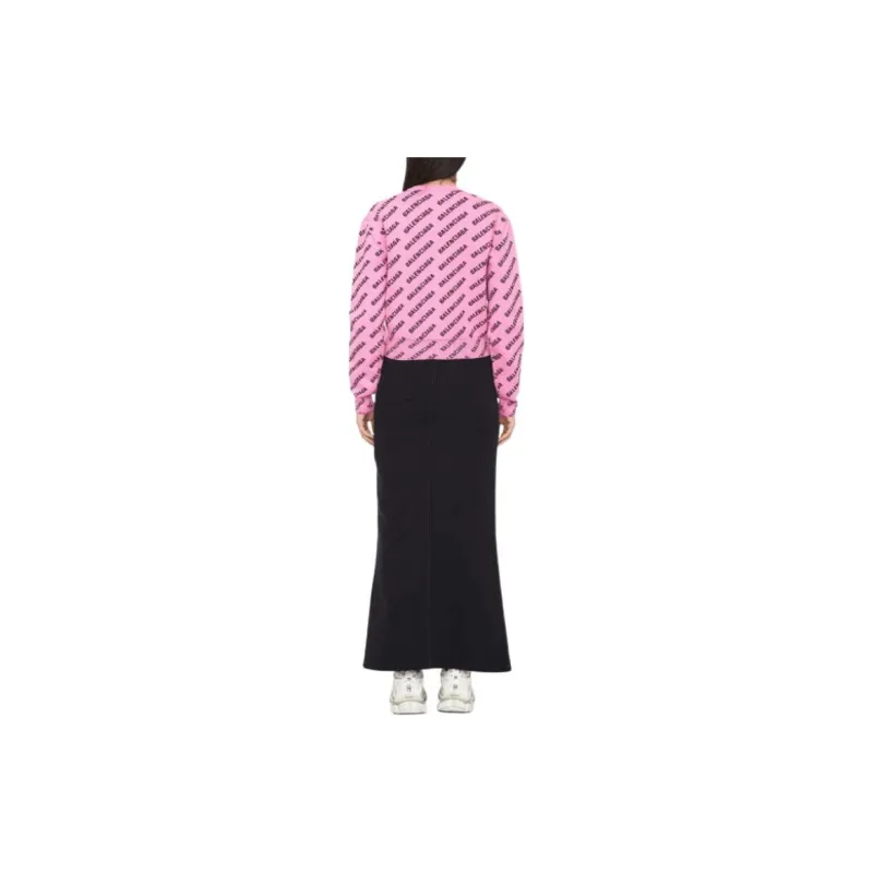 Balenciaga Allover Logo Knit Jumper-3
