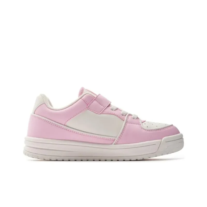 MLB Chunky Liner Slip Resistant Cushioning Balance Low Top Kids' Skateboarding Shoes White Pink Black Teenagers-1