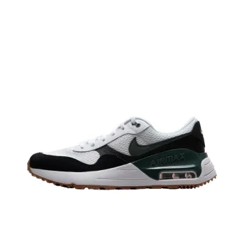 Nike Air Max SYSTM Durable Breathable Low-Top Kids' Running Shoes White Black Green Teenagers